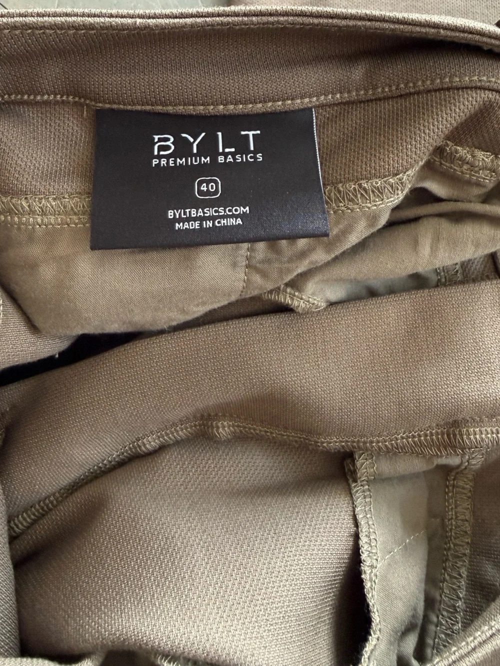 BYLT Dark Brown Everyday Pant 2.0